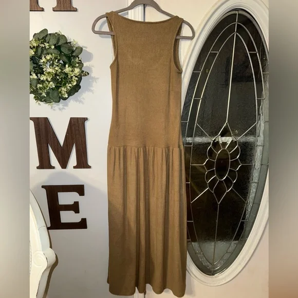 Universal Thread Sleeveless Drop Waist Dress – Tan Brown – Size M – NWT - Picture 4 of 7